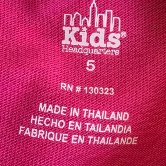 Kids Headquarters 2 Pc. Pink top& leggings set, Little Girl size 5. - Picture 5 of 11